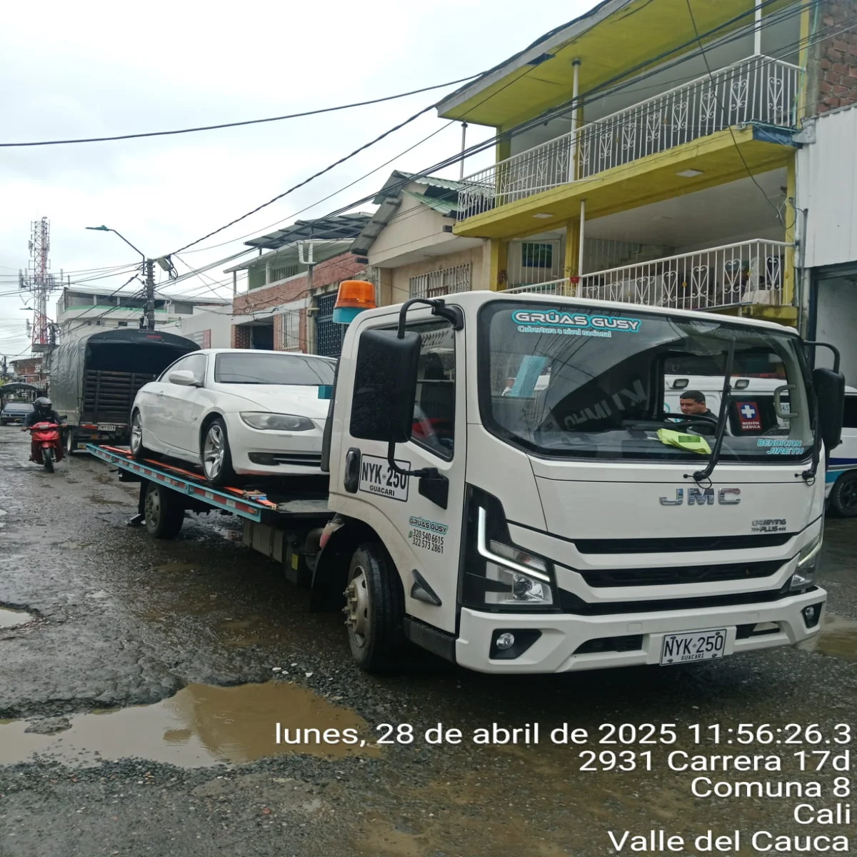 Servicio de grúas seguro y confiable en Cali