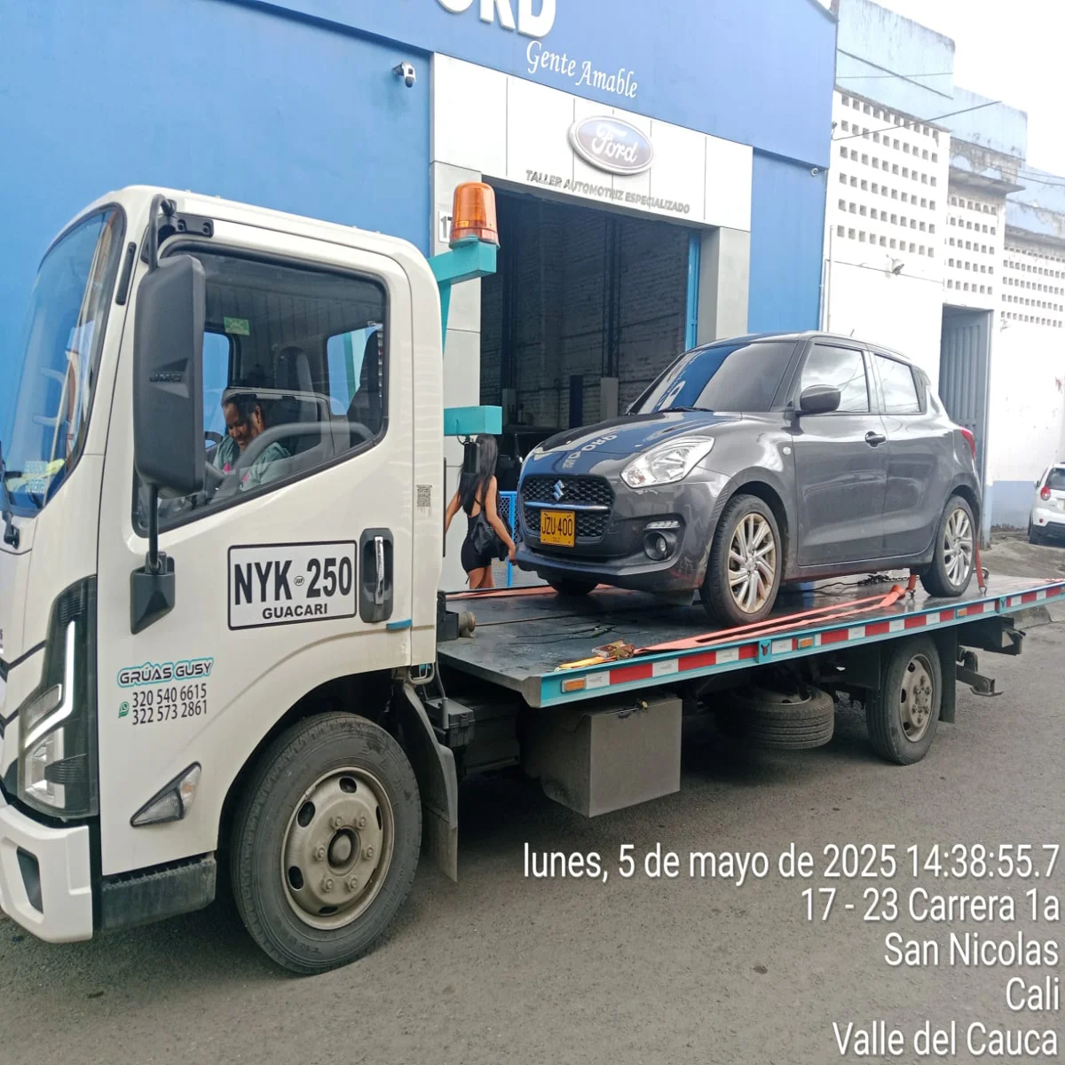 Grúa para carros varados en Cali