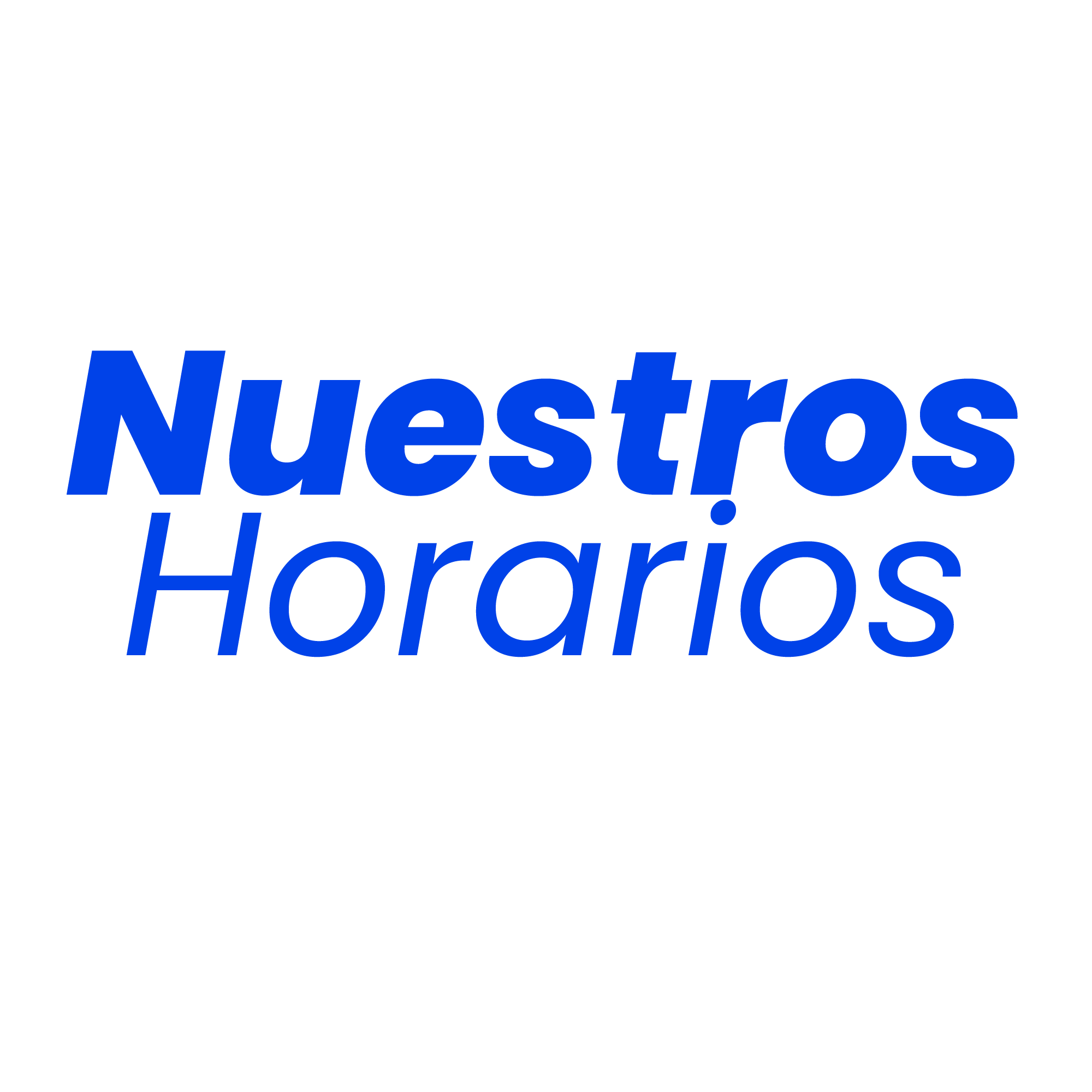Nuestros Horarios